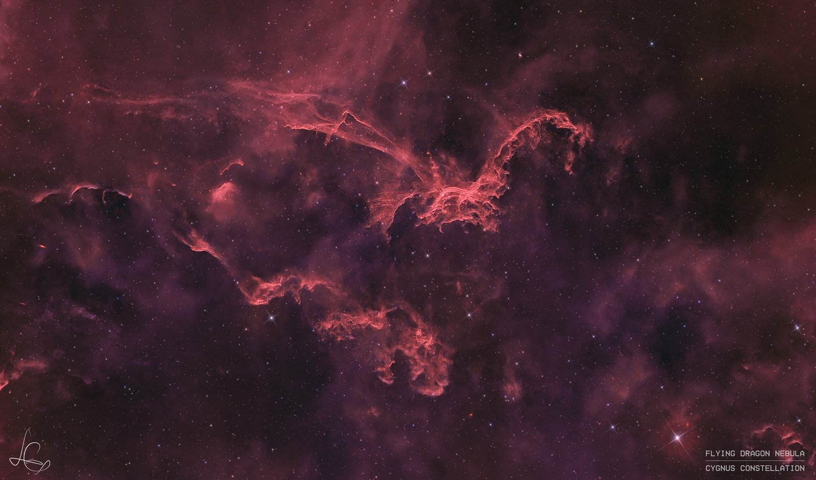 Sh2-114 — The Flying Dragon Nebula