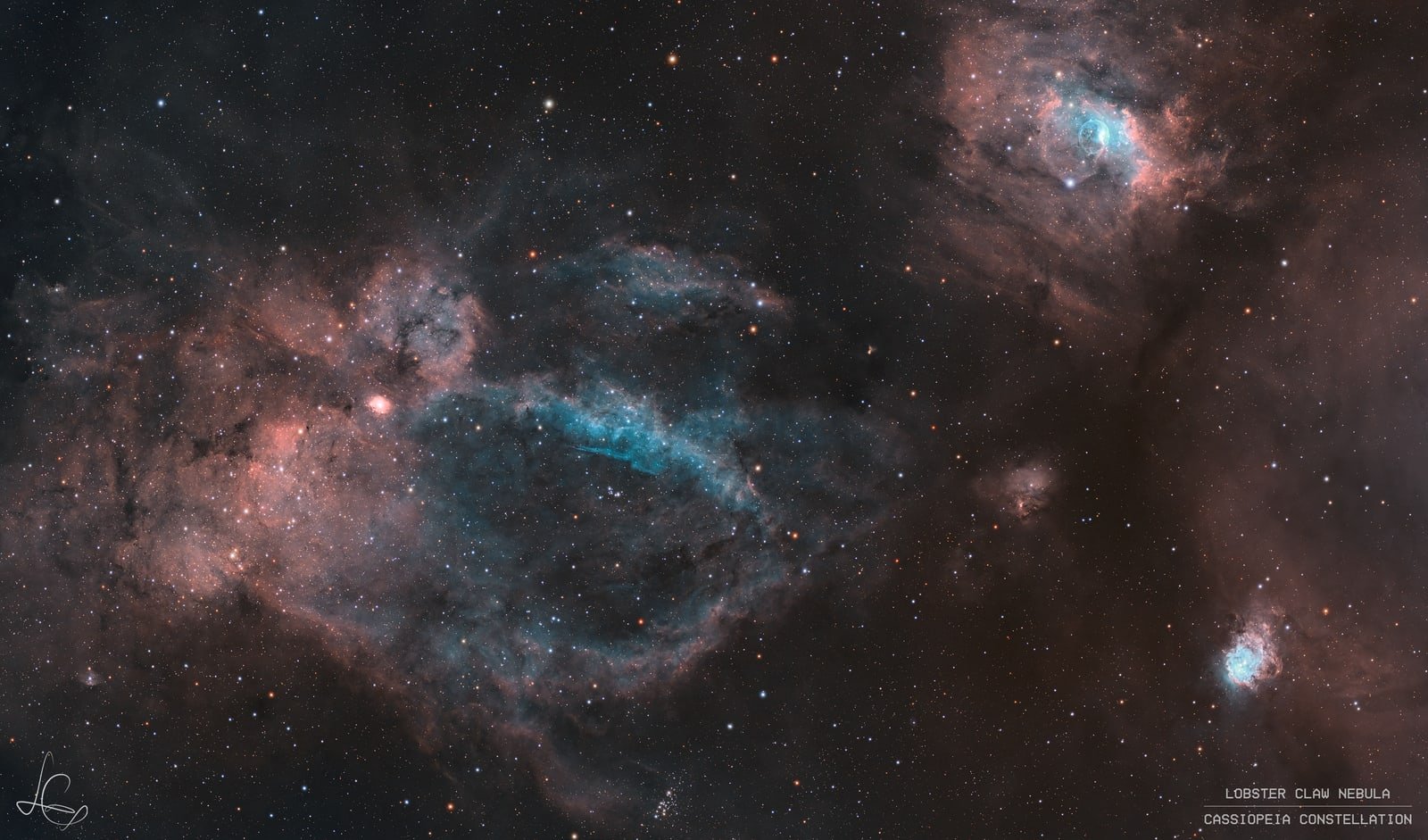 Sh2-157 — The Lobster Claw Nebula